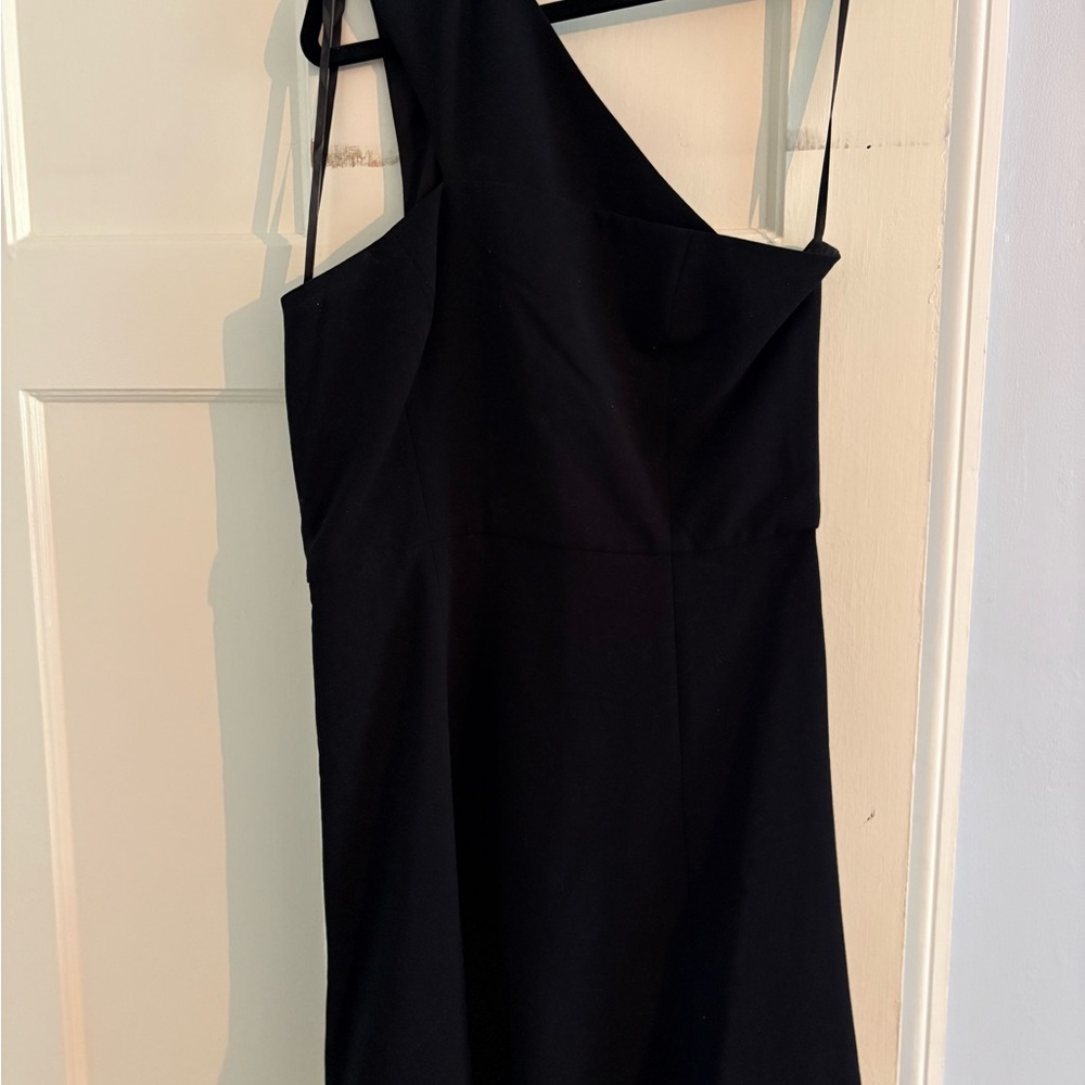 French Connection Black Asymmetrical Backless Cocktail Dress